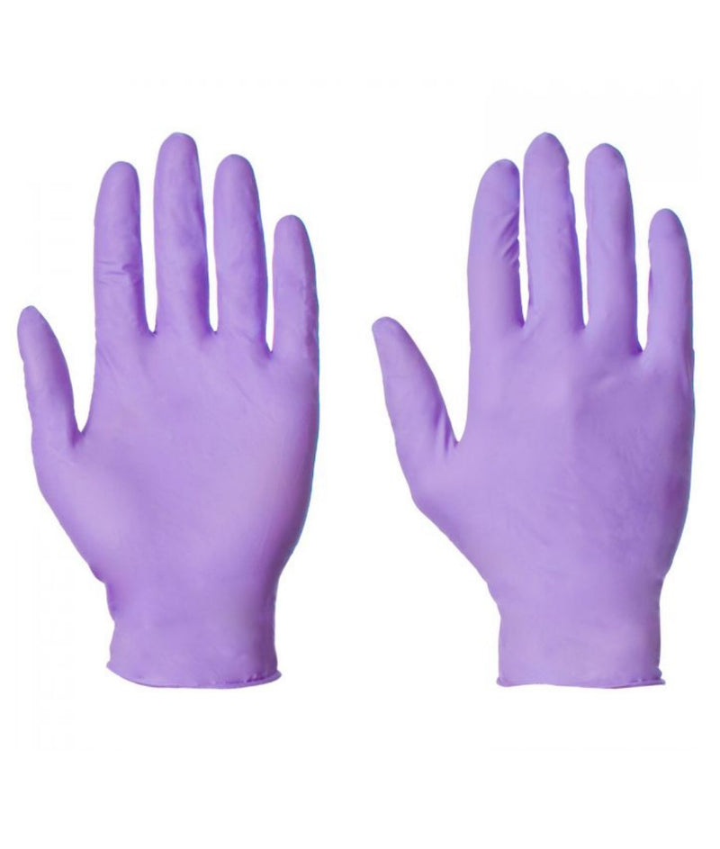 1000 Pieces - Purple Disposable Gloves - Powderfree Nitrile Medical