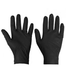 Black Disposable Gloves - Nitrile Diamond Grip - 1000 Pieces (S-L), 900 Pieces (XL)