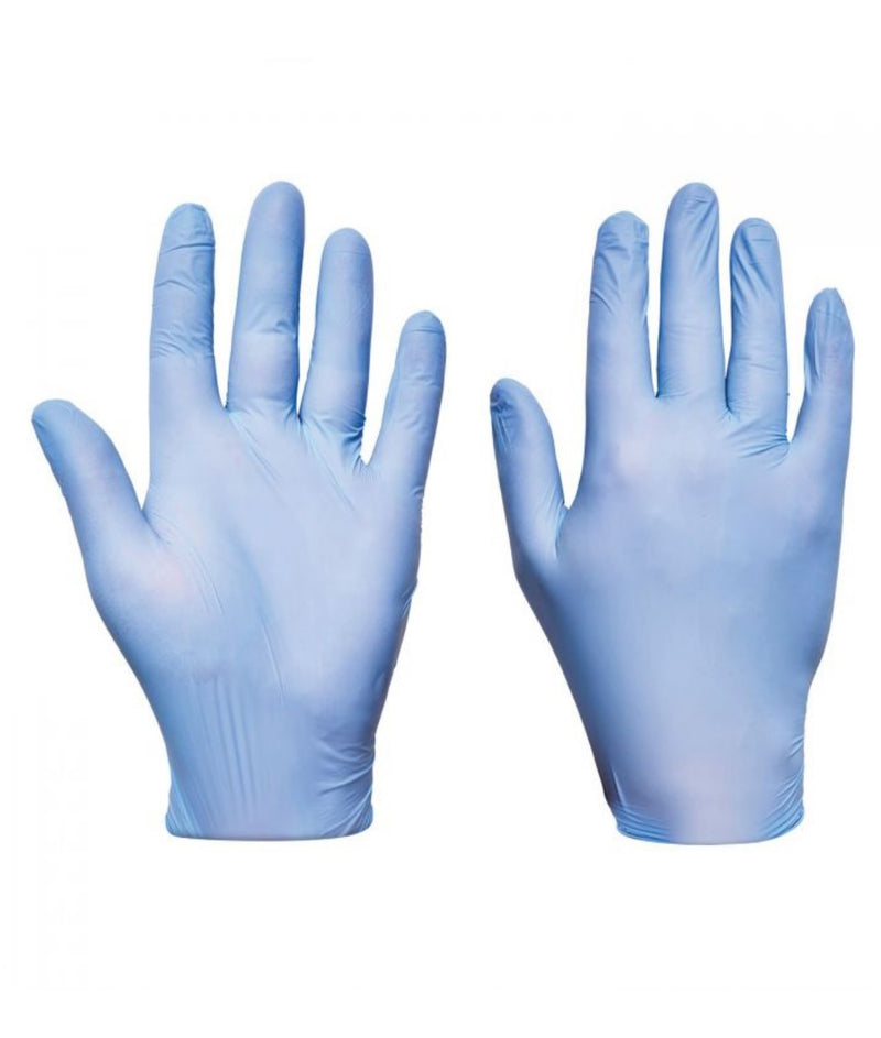 2000 Pieces - Disposable Powder Free Blue Gloves Ultra Nitrile