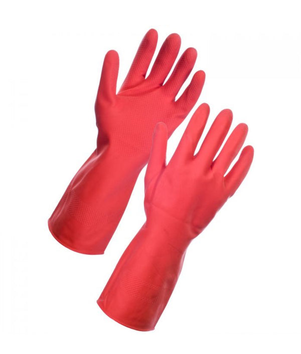 Household Latex Cleaning Red Gloves - 144 Pairs