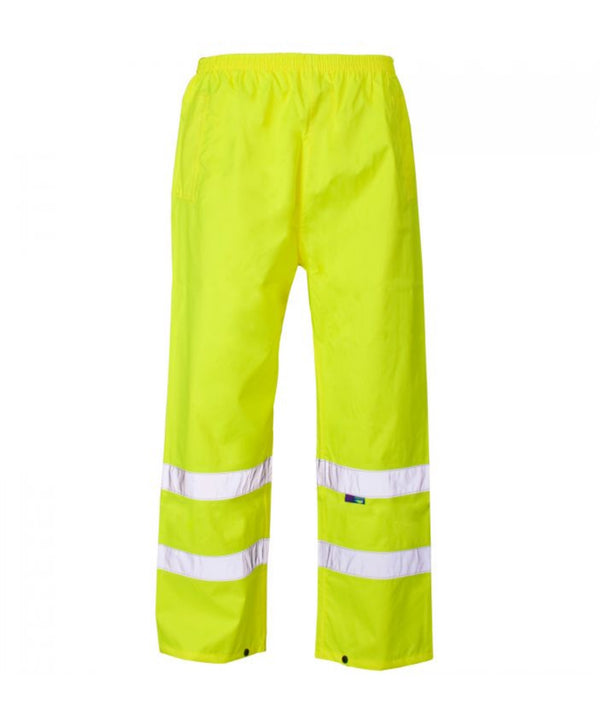 Hi Vis Yellow Ankle Band Overtrousers