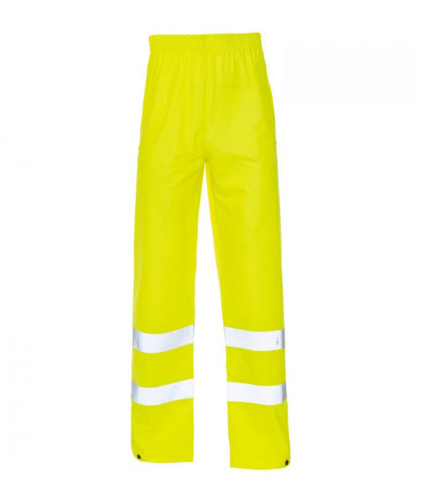 Hi Vis Yellow Storm-Flex® Ankle Band PU Trousers