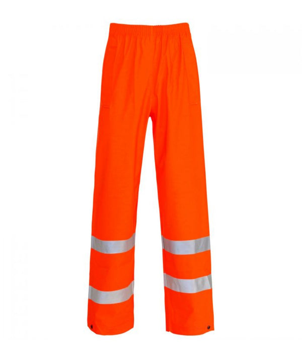 Hi Vis Orange Storm-Flex® PU Ankle Band Trousers
