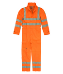 Hi Vis Orange Flame Inherent Mod Acrylic Coverall - PULSE