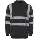 Hi Vis Black Hooded Sweatshirt