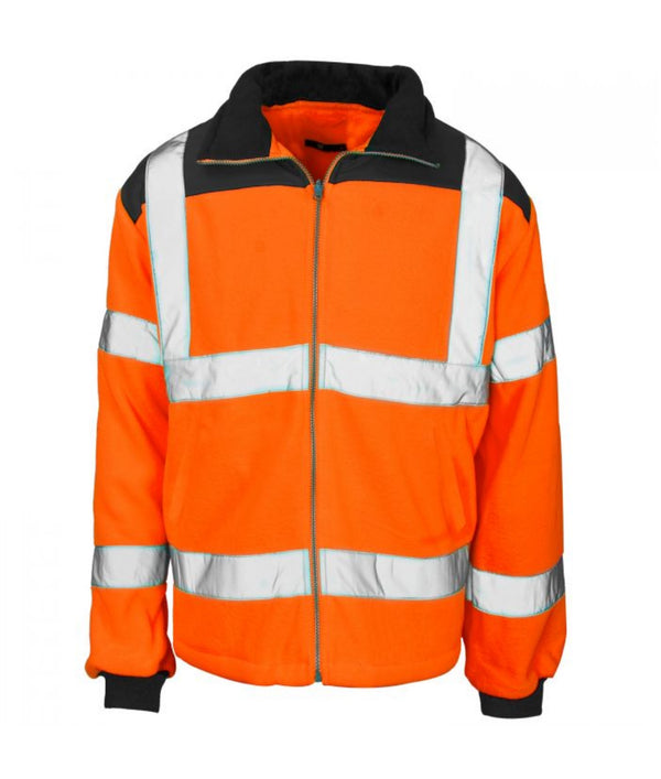 Hi Vis Orange Rain Patch Fleece Jacket