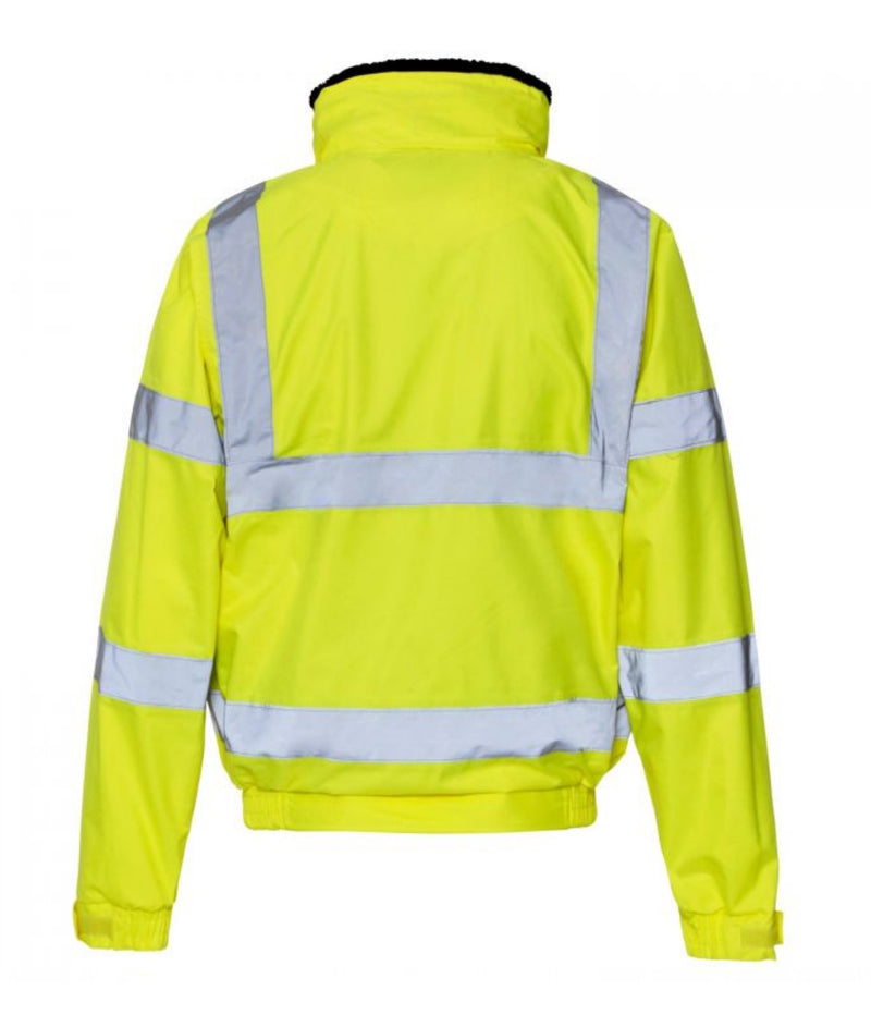 Hi Vis Yellow Breathable 2 in 1 Bomber Jacket