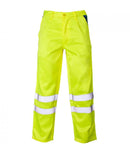 Hi Vis Yellow Knee Band Trousers