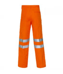 Hi Vis Orange Knee Band Polycotton Long Trousers