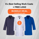 8 x Best Selling Work Coats + FREE LOGO