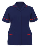 VCG | Women's Healthcare Tunic - Navy/Red