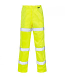 Hi Vis Yellow 3 Band Polycotton Trousers