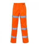 Hi Vis Orange 3 Band Polycotton Long Trousers