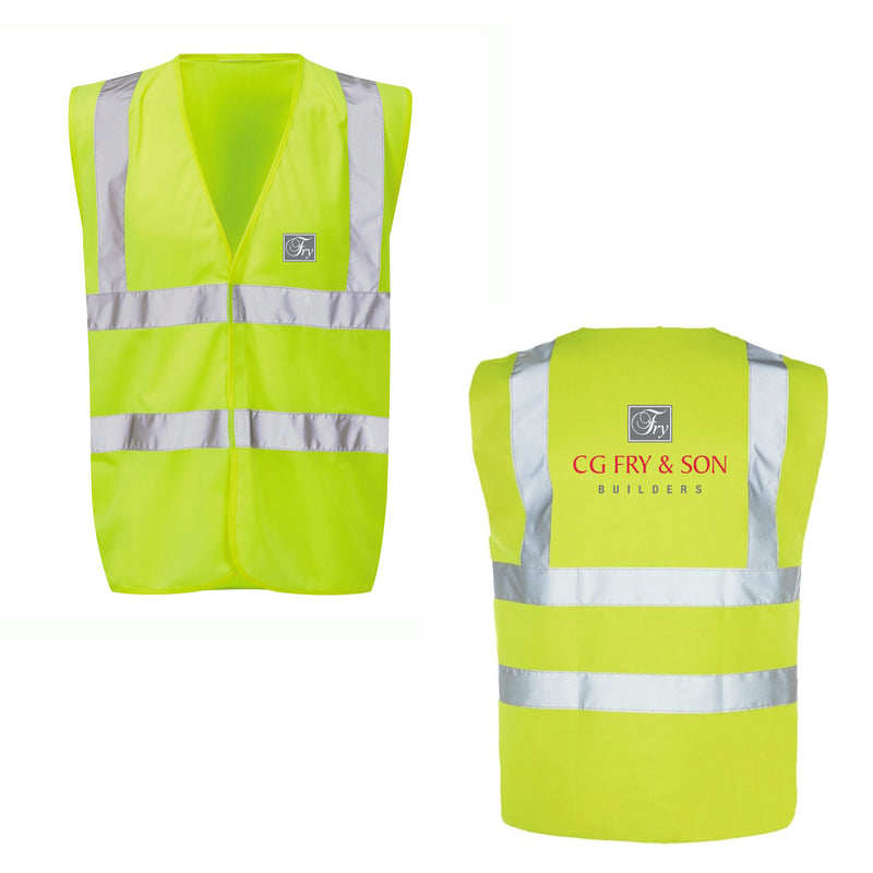 CGF | Standard Hi Vis Waist Coat - Printed Logo