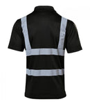 Hi Vis Black Bird Eye Polo Shirt