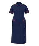 VCG | Women's Healthcare Dress - Navy/Red