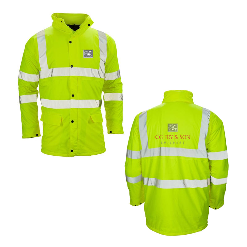 CGF | Stormflex Hi-Vis Padded Jacket - Printed Logo