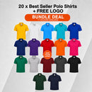 20 x Best Seller Polo Shirts + FREE LOGO