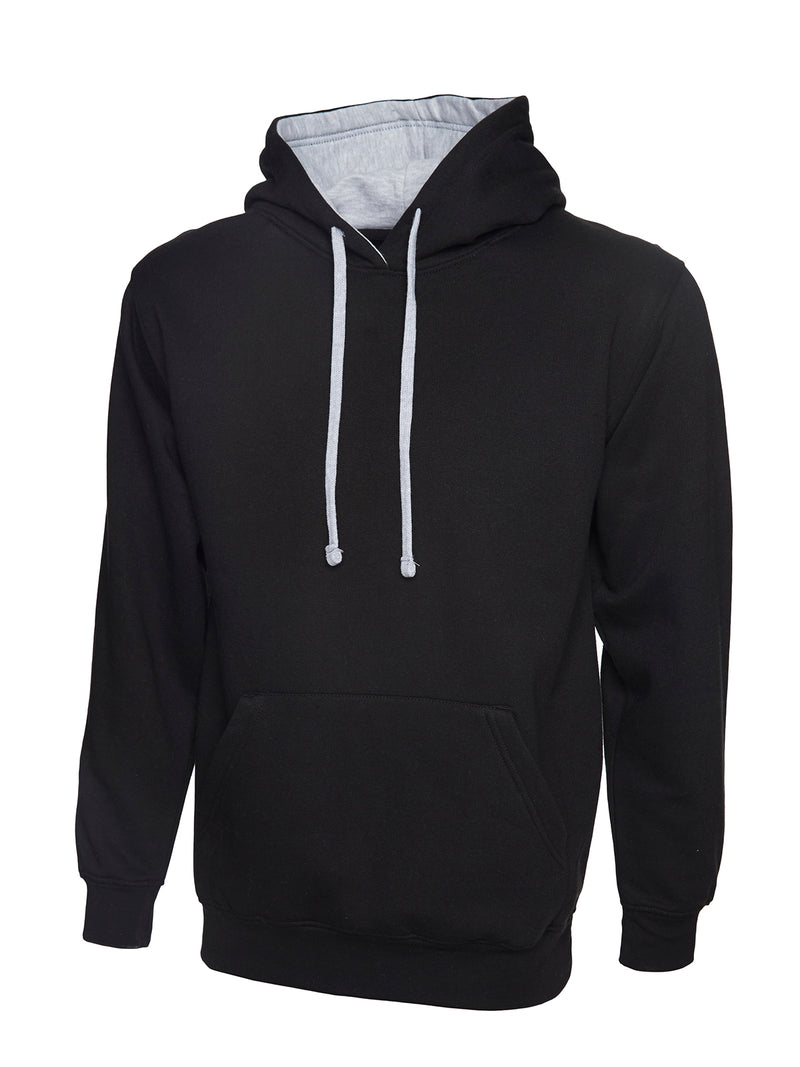 Unisex Hooded Sweatshirt - Contrast Trim