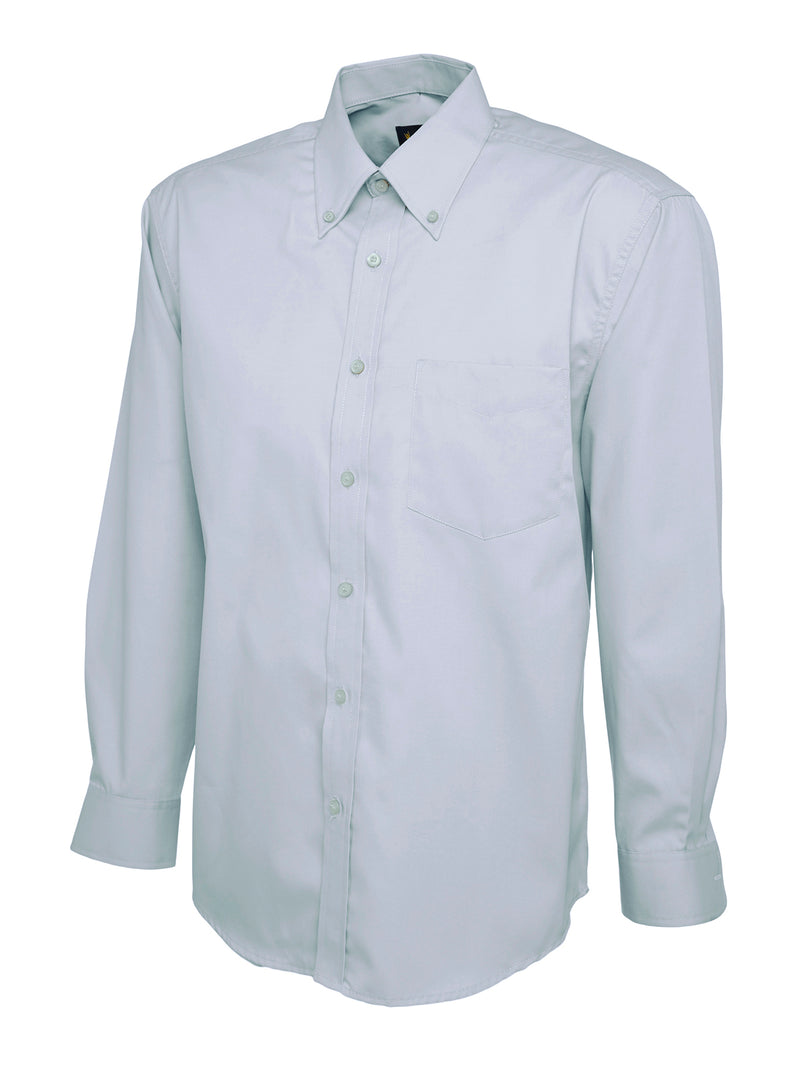 Men's Long Sleeve Shirt - Pinpoint Oxford