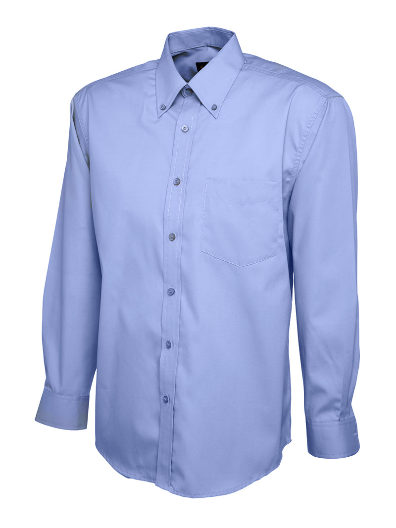 Men's Long Sleeve Shirt - Pinpoint Oxford