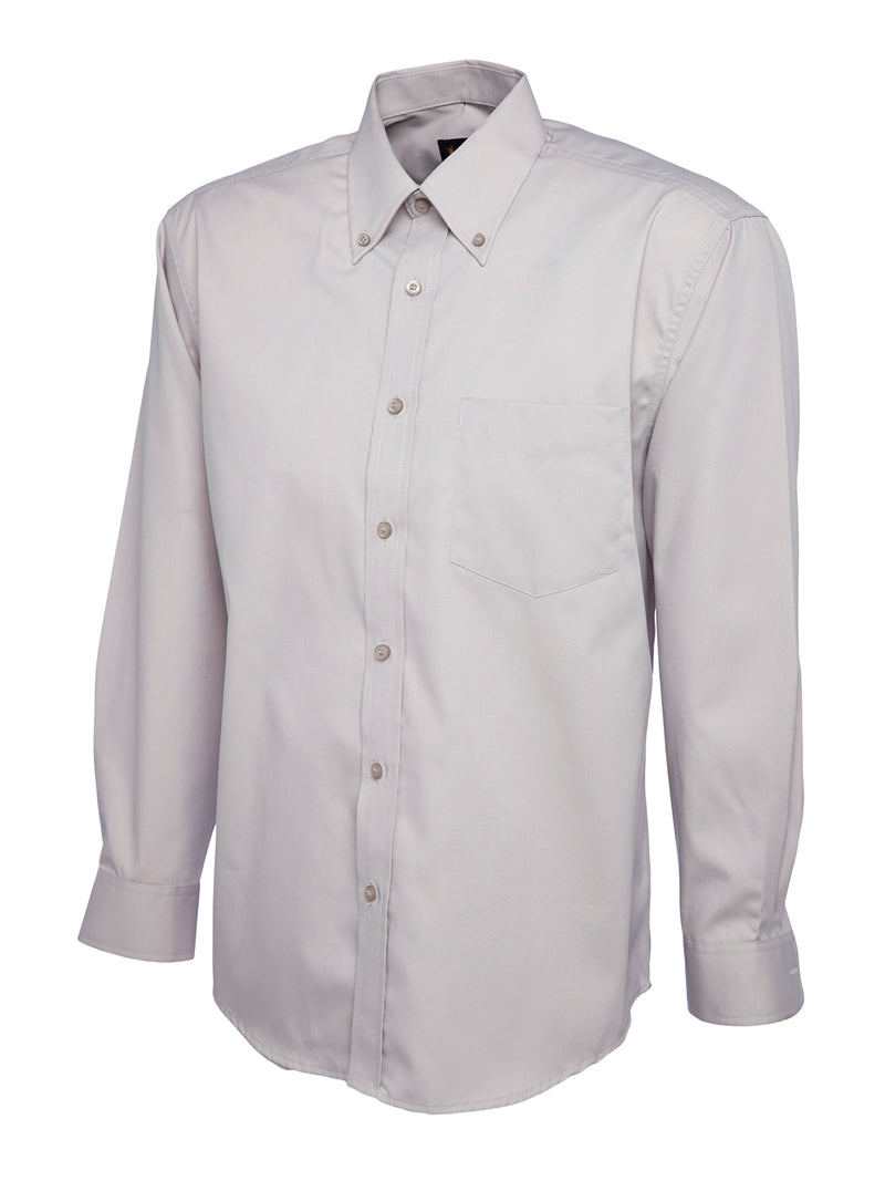 Men's Long Sleeve Shirt - Pinpoint Oxford