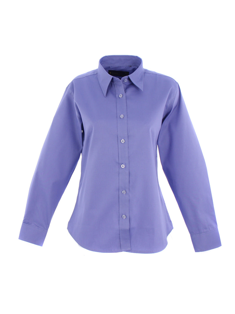 Women's Long Sleeve Shirt - Pinpoint Oxford