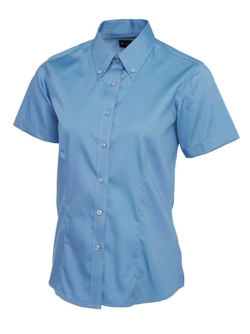 Women's Short Sleeve Shirt - Pinpoint Oxford
