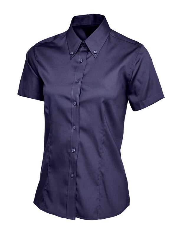 Women's Short Sleeve Shirt - Pinpoint Oxford