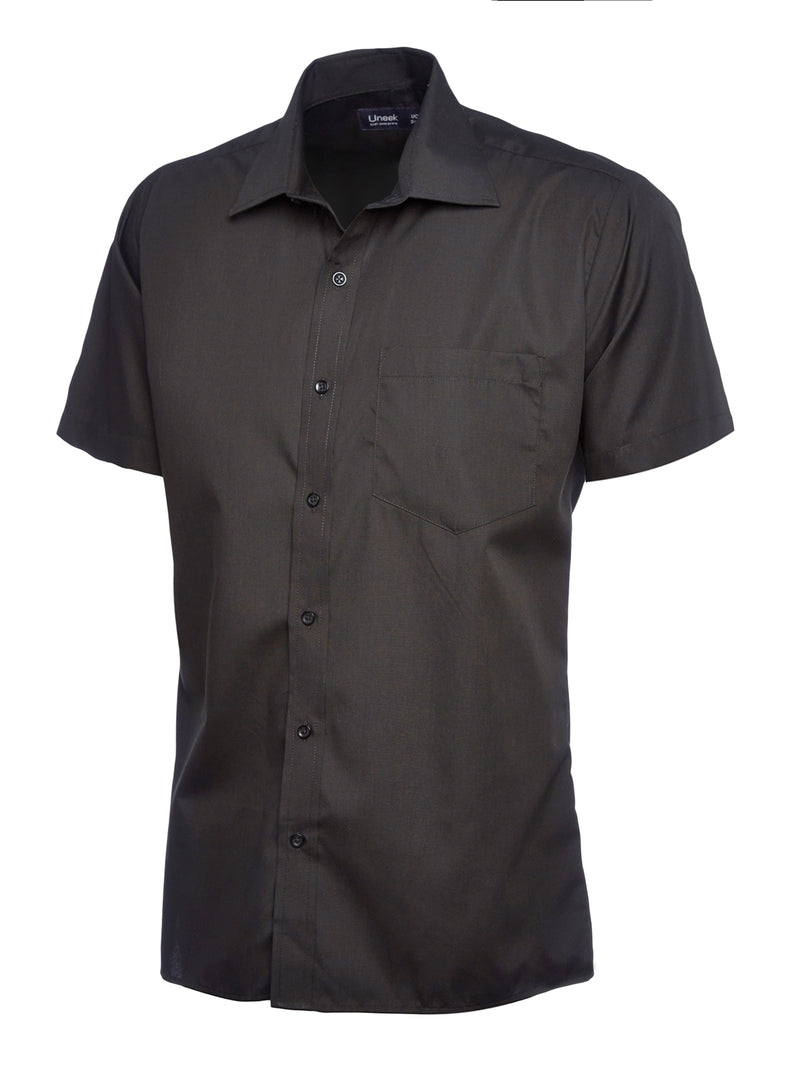 Men's Poplin Shirt - Short Sleeve