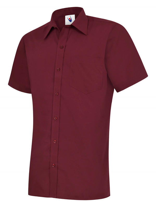 Men's Poplin Shirt - Short Sleeve