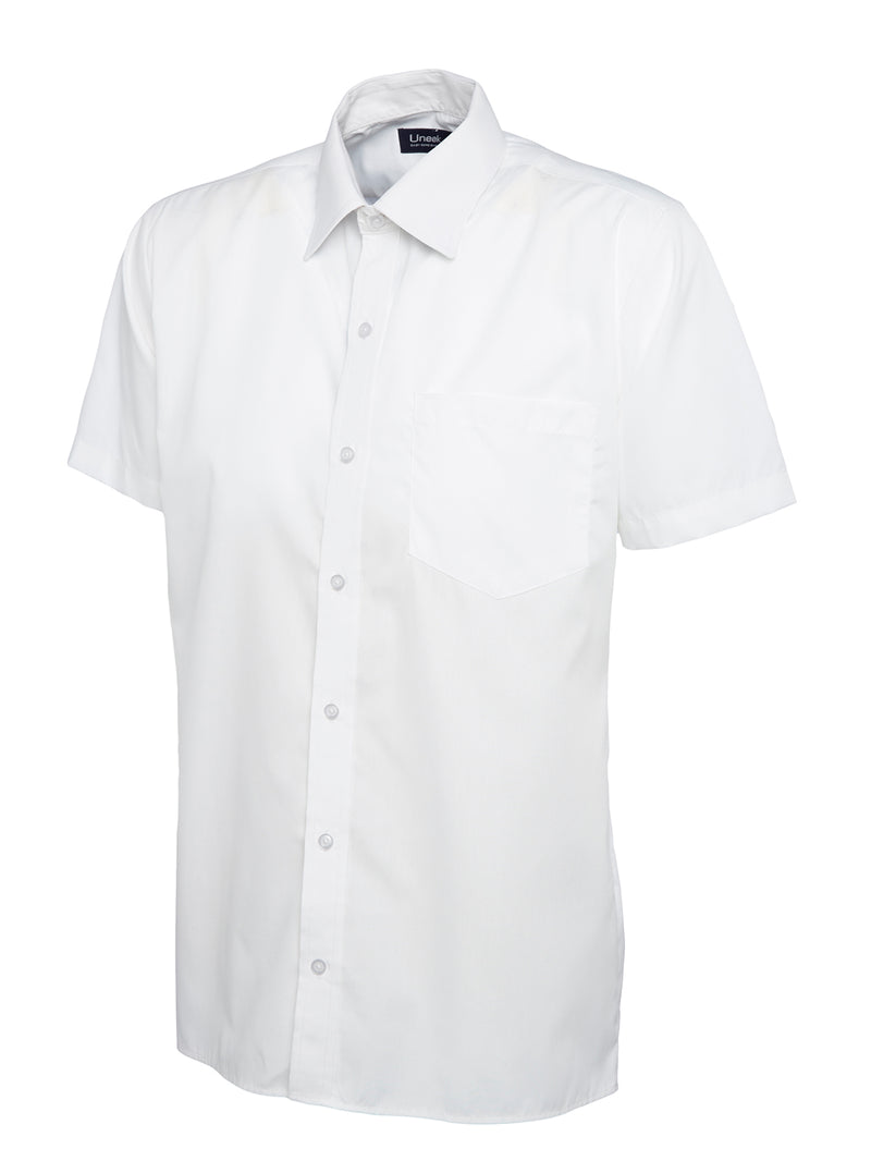 Men's Poplin Shirt - Short Sleeve