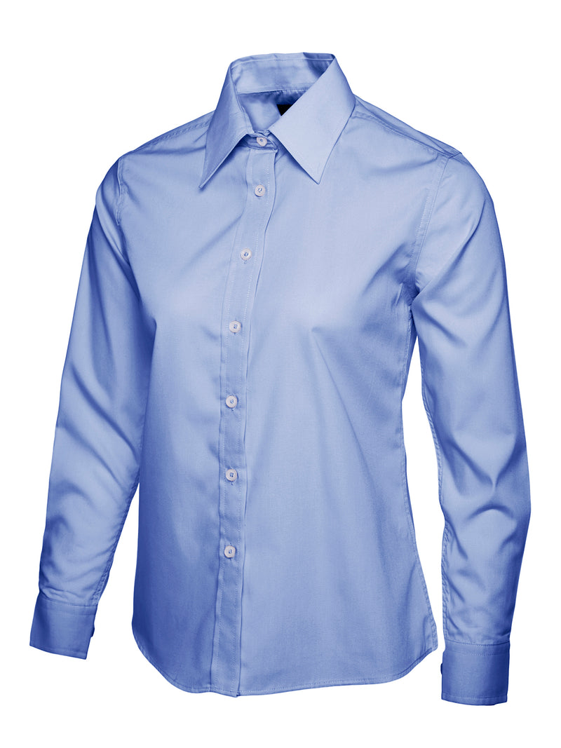 Women's Poplin Shirt - Long Sleeve