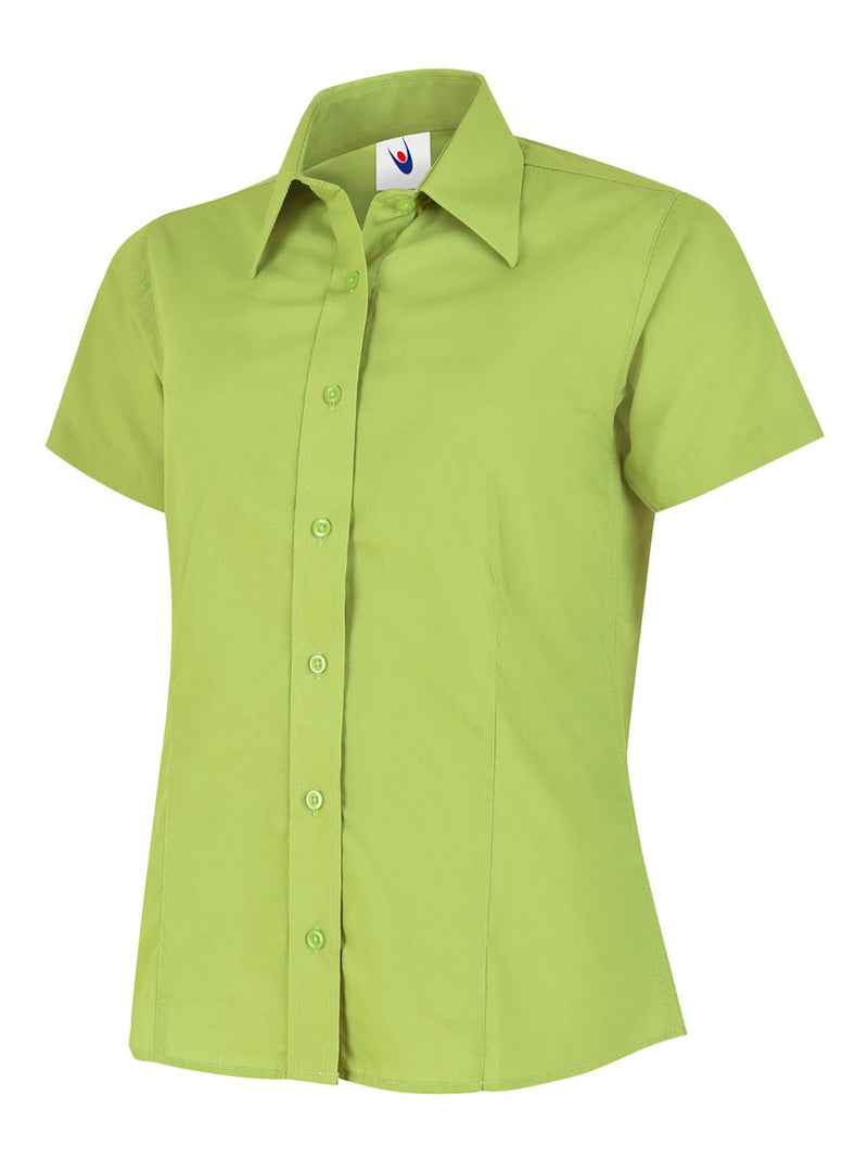 Women's Poplin Shirt - Short Sleeve