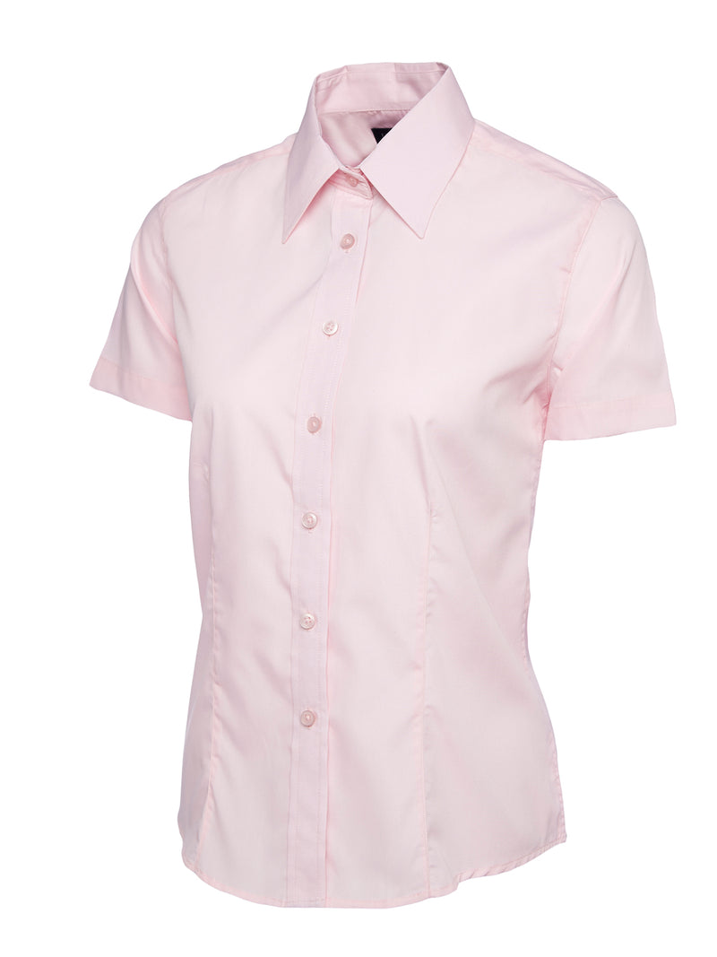 Women's Poplin Shirt - Short Sleeve