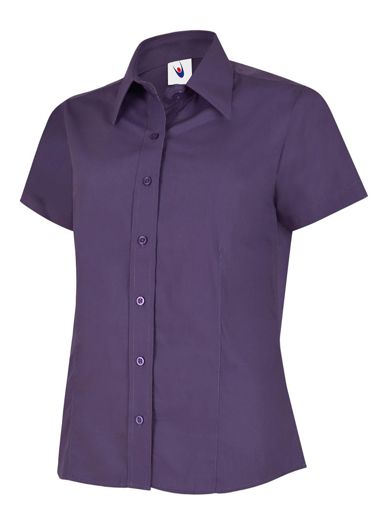 Women's Poplin Shirt - Short Sleeve