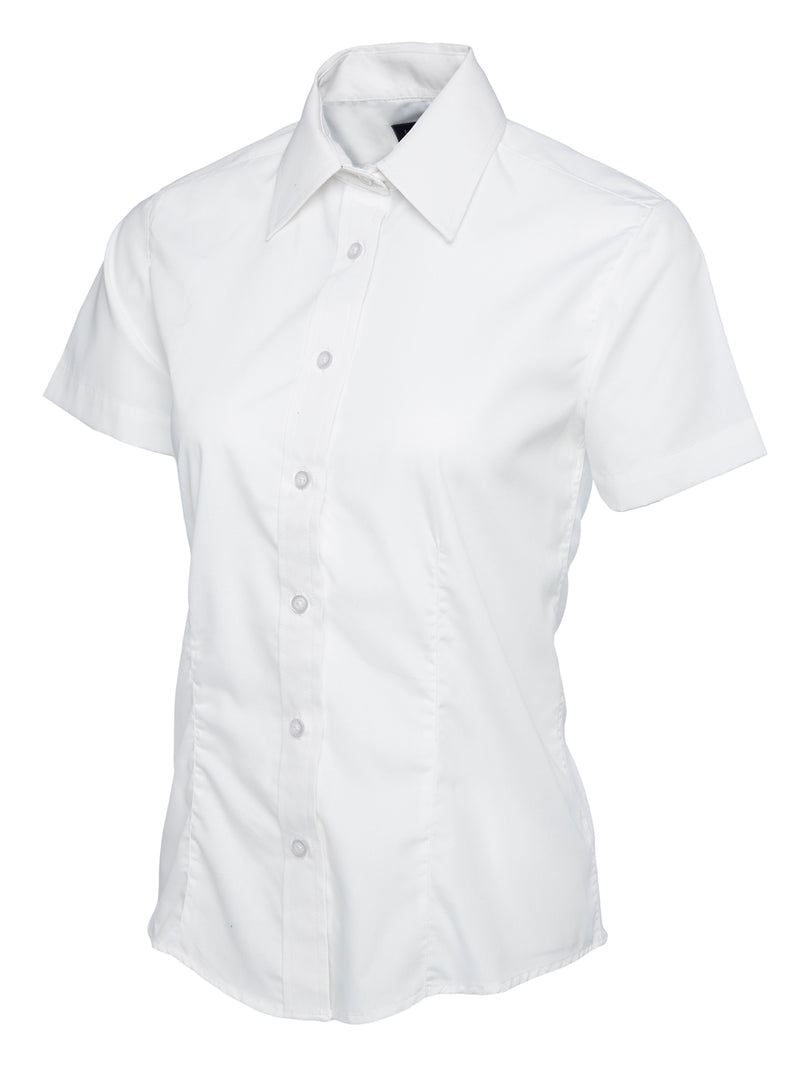 Women's Poplin Shirt - Short Sleeve