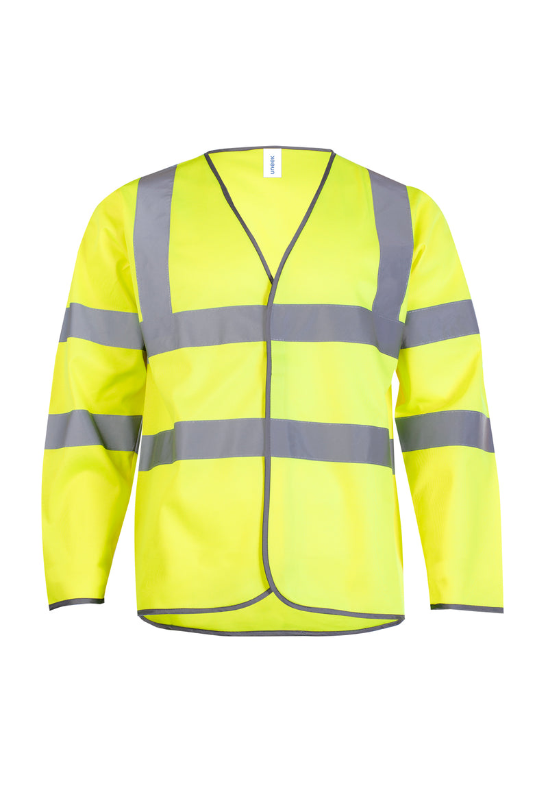 Unisex Hi Vis Safety Waistcoat / Vest - Long Sleeve