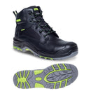 Black Metal Free Safety Boot