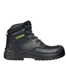 Recycled leather safety boot