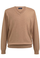 Berlin V-Neck Jumper - Oatmeal