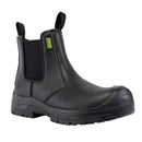 Recycled leather black dealer boot