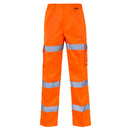 Hi Vis 3 Band Combat Trousers - Orange