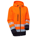 Hi-Vis Eco Hooded Softshell Jacket