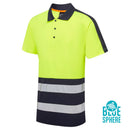 8 x Hi-Vis Coolair 2 Tone Polo Shirts + FREE LOGO