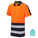 8 x Hi-Vis Coolair 2 Tone Polo Shirts + FREE LOGO