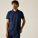 Pro Wicking Pique Polo Shirt in Navy