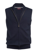 Lincoln Knitted Zip Gilet - Navy
