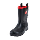 PU Rigger Steel Toe Safety Wellington - Black