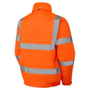 Hi Vis Orange Fleece Lined Bomber Jacket